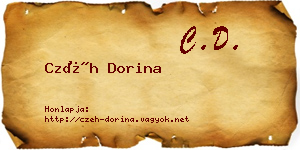 Czéh Dorina névjegykártya