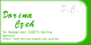 dorina czeh business card